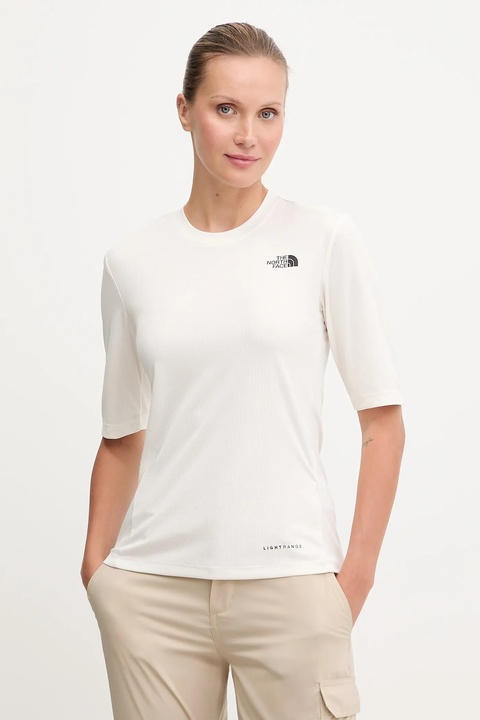 The North Face t-shirt sportowy Shadow damski kolor beżowy NF0A8E1DQLI1 - zdjęcie produktu nr 1