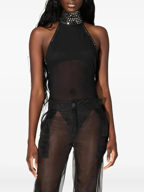 Oséree Crystal-embellished turtleneck bodysuit - Black - zdjęcie produktu nr 2