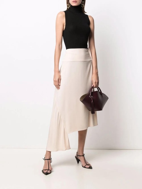 Jil Sander high-waisted asymmetric skirt - Pink - zdjęcie produktu nr 2