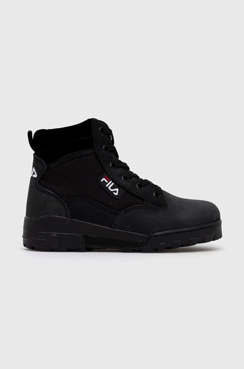 Fila workery GRUNGE damskie kolor czarny na platformie - zdjęcie produktu nr 1