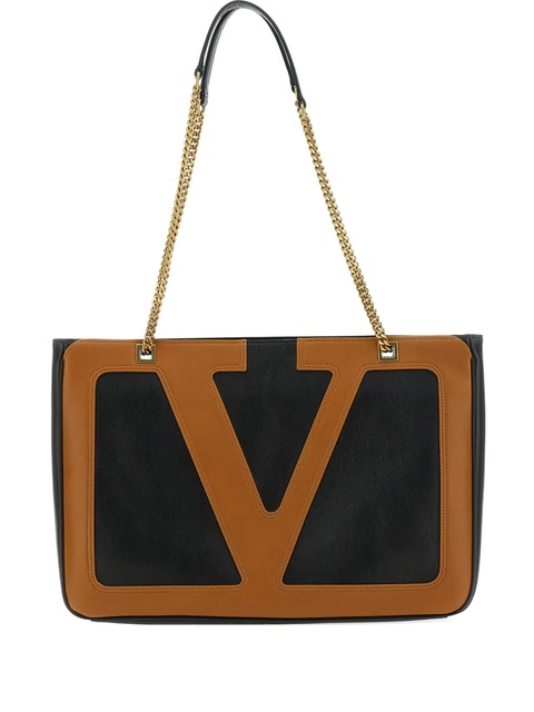 Valentino Garavani medium Viva Superstar leather tote bag - Black - zdjęcie produktu nr 1