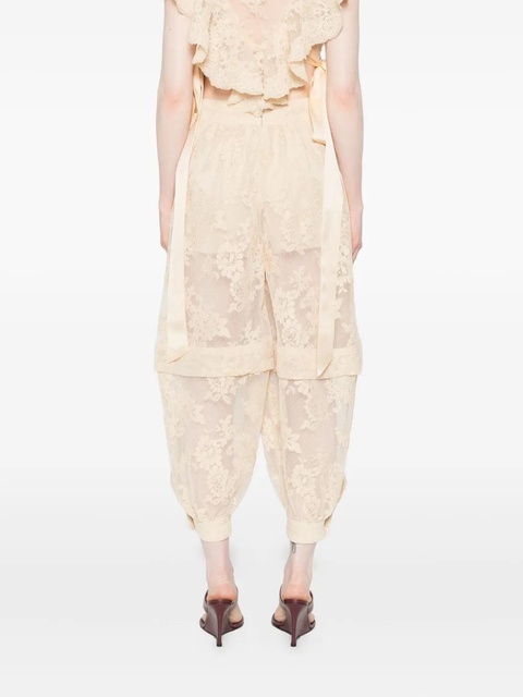 ZIMMERMANN Hypnotic lace floral trousers - Neutrals - zdjęcie produktu nr 2