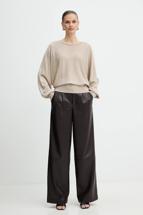 Marciano Guess sweter z dodatkiem wełny ABEL damski kolor beżowy 5BGR02 5782Z - zdjęcie produktu nr 2