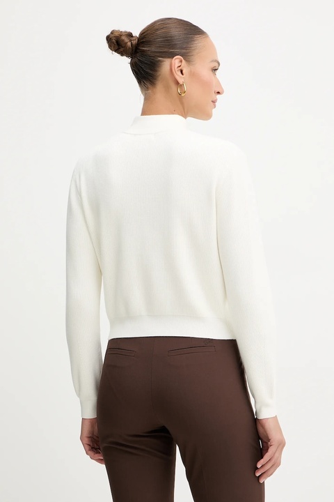 Guess sweter HARLEY damski kolor beżowy lekki z półgolfem W5BR29 Z0572 - zdjęcie produktu nr 2