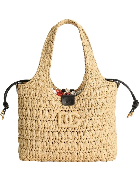 Dolce & Gabbana woven-raffia tote bag - Neutrals - zdjęcie produktu nr 1