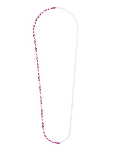 EÉRA 18kt white gold enamel and pearl necklace - zdjęcie produktu nr 1
