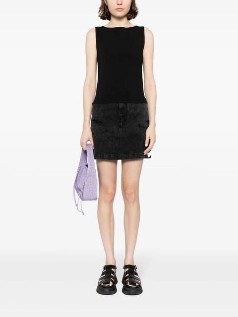 Reformation Dusk boat-neck top - Black - zdjęcie produktu nr 1