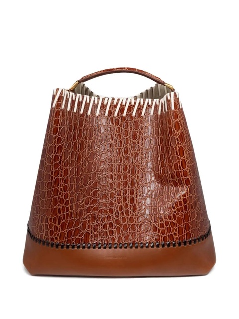 DRIES VAN NOTEN leather bucket bag - Brown - zdjęcie produktu nr 2