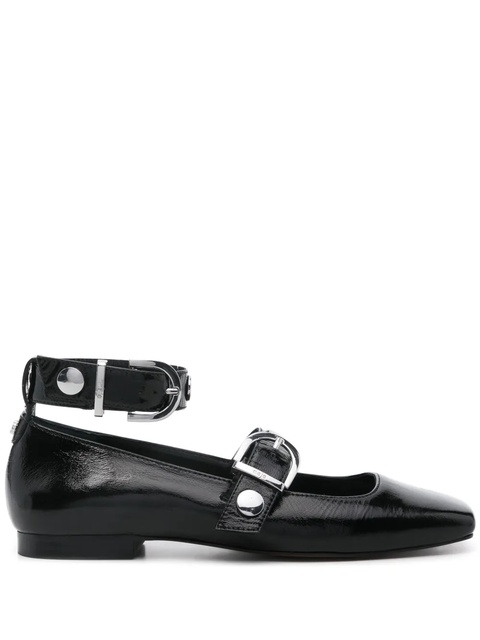 Maje patent-leather ballerina shoes - Black - zdjęcie produktu nr 1