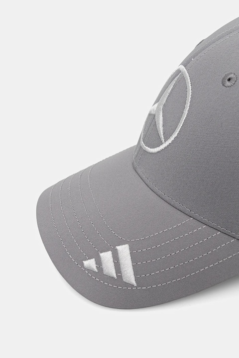 adidas czapka z daszkiem x Mercedes kolor szary JZ9405 - zdjęcie produktu nr 2