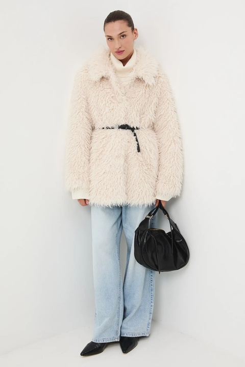 Medicine kurtka kolor beżowy przejściowa oversize - zdjęcie produktu nr 2