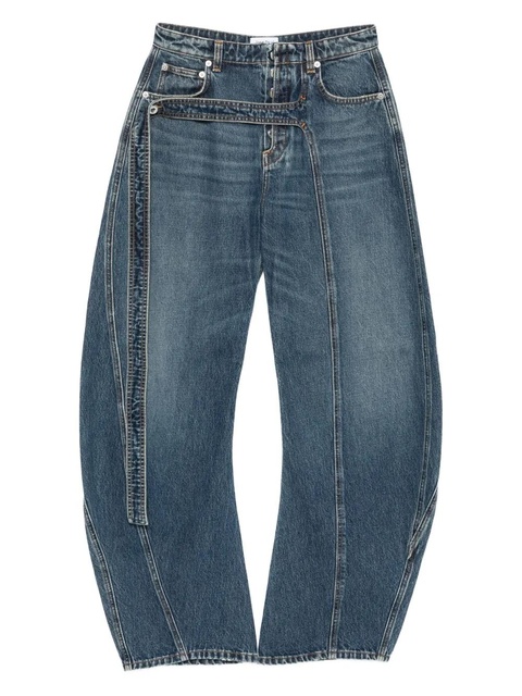 Jean Paul Gaultier panelled belted jeans - Blue - zdjęcie produktu nr 1