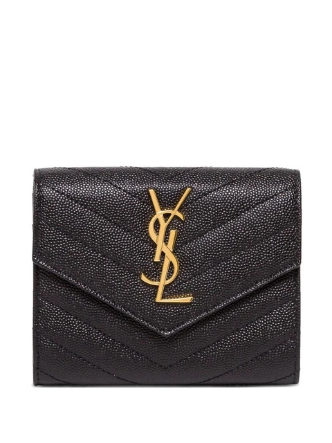 Saint Laurent logo wallet - Black - zdjęcie produktu nr 1