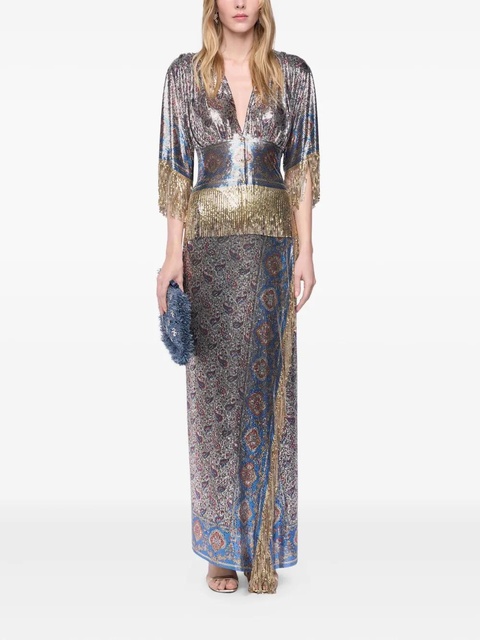 Rabanne sequin-embellished top - Neutrals - zdjęcie produktu nr 2