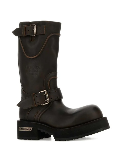 Balenciaga Venom buckle-detail leather boots - Brown - zdjęcie produktu nr 1