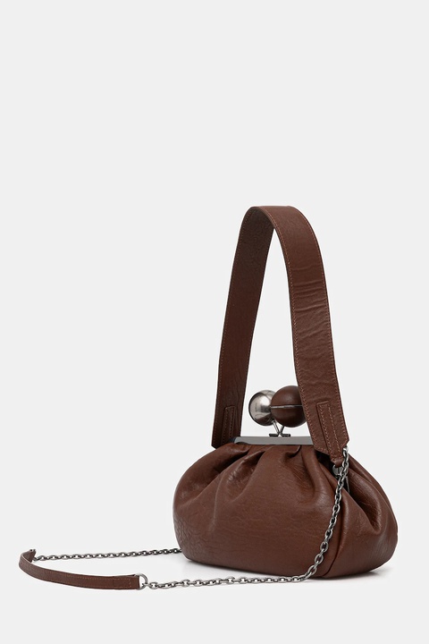 Weekend Max Mara torebka skórzana LECITO kolor brązowy 2525516075600 - zdjęcie produktu nr 2