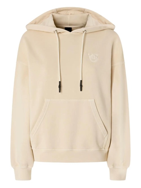 PINKO drawstring cotton hoodie - Neutrals - zdjęcie produktu nr 1
