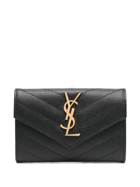Saint Laurent chevron logo wallet - Blue - zdjęcie produktu nr 1