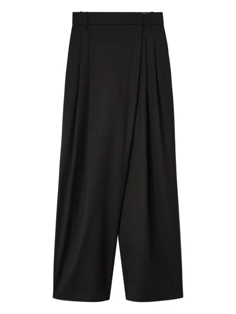 GANNI pleated-details trousers - Black - zdjęcie produktu nr 1