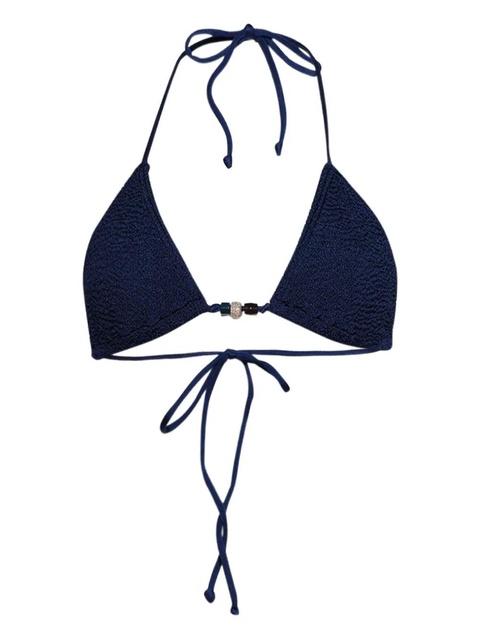 Bond-eye Ingrid beaded triangle bikini set - Blue - zdjęcie produktu nr 1