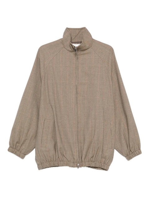 The Frankie Shop houndstooth bomber jacket - Neutrals - zdjęcie produktu nr 1