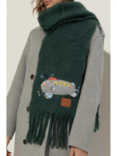 LOEWE Submarine scarf - Green - zdjęcie produktu nr 1