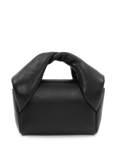 JW Anderson mini Twister leather crossbody bag - Black - zdjęcie produktu nr 1