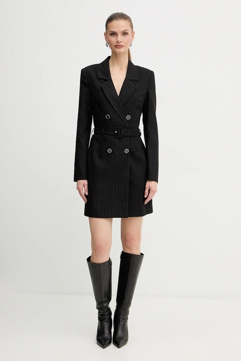 Guess sukienka ZANITA kolor czarny mini prosta W5BK54 W2422 - zdjęcie produktu nr 2