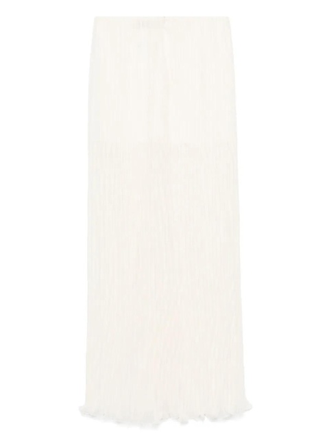 Blumarine pleated chiffon maxi dress - Neutrals - zdjęcie produktu nr 2