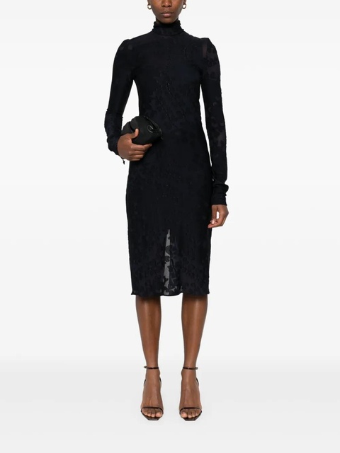 Lanvin jacquard midi dress - Blue - zdjęcie produktu nr 2