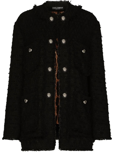 Dolce & Gabbana rush-stitch single-breasted jacket - Black - zdjęcie produktu nr 1