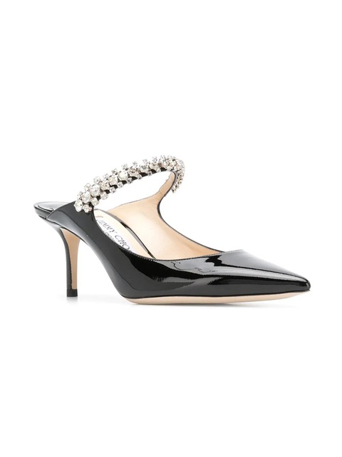 Jimmy Choo 65mm Bing leather mules - Black - zdjęcie produktu nr 2