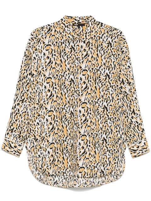 Maje leopard-print shirt - Yellow - zdjęcie produktu nr 1