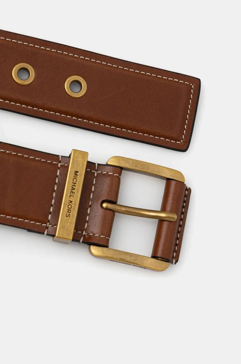 MICHAEL Michael Kors pasek skórzany damski kolor brązowy 559097 - zdjęcie produktu nr 2