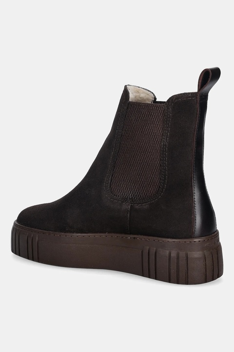 Gant sztyblety zamszowe Snowmont damskie kolor brązowy na platformie ocieplone 31553098 - zdjęcie produktu nr 1