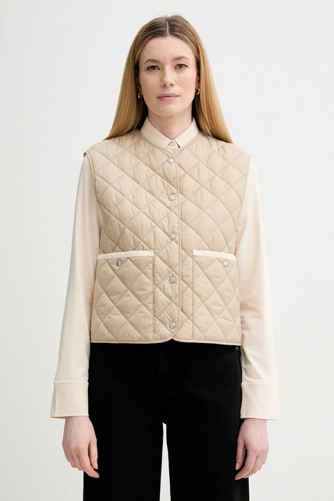 Marc O'Polo bezrękawnik kolor beżowy przejściowy 600111972009 - zdjęcie produktu nr 1