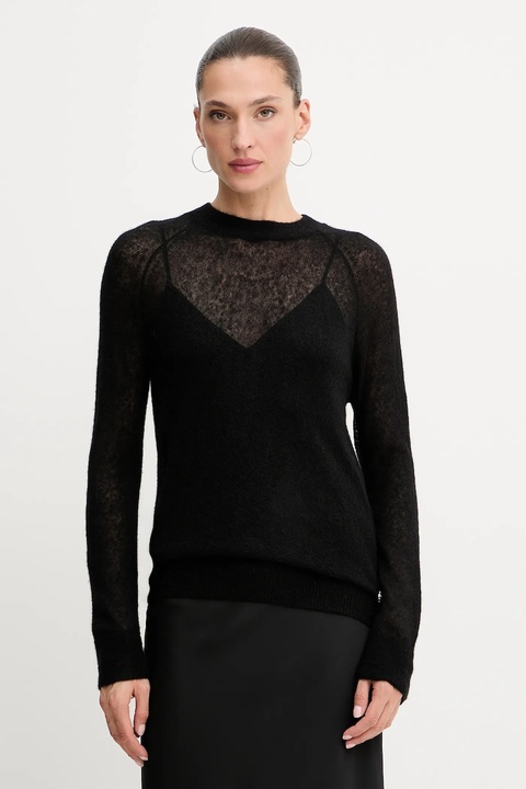 Guess sweter z wełną IZABELLA damski kolor czarny lekki W5RR06 Z3HQ0 - zdjęcie produktu nr 1