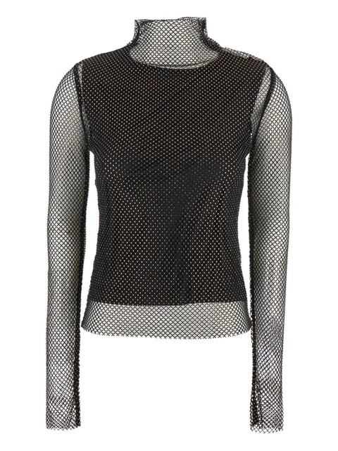 Sportmax Gerarda fishnet long-sleeve top - Black - zdjęcie produktu nr 1