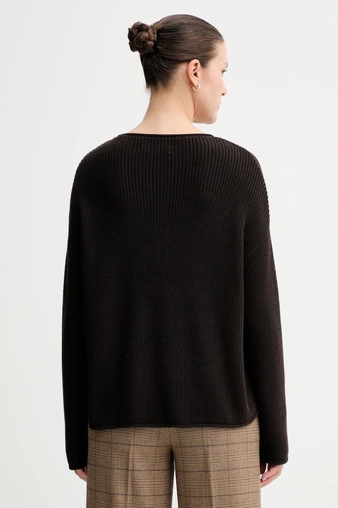 Marc O'Polo sweter bawełniany damski kolor brązowy 508605960171 - zdjęcie produktu nr 2
