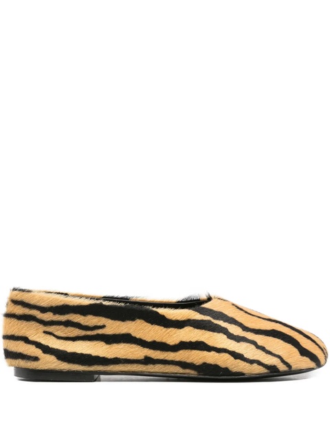 Proenza Schouler tiger-print flat shoes - Neutrals - zdjęcie produktu nr 1