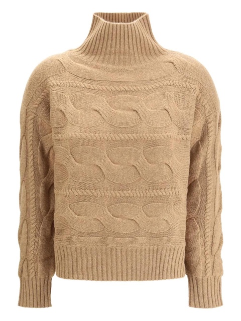 Max Mara cable-knit roll-neck sweater - Neutrals - zdjęcie produktu nr 1