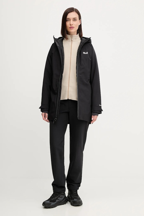 Jack Wolfskin kurtka puchowa ICECAPE kolor czarny A65298 - zdjęcie produktu nr 2