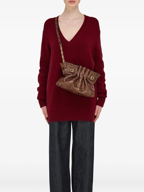 Ferragamo small Soft shoulder bag - Brown - zdjęcie produktu nr 2