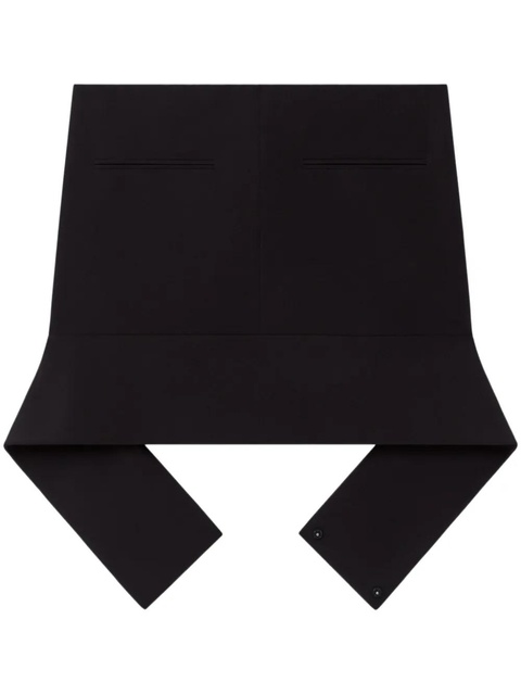 Courrèges belted mini skirt - Black - zdjęcie produktu nr 1