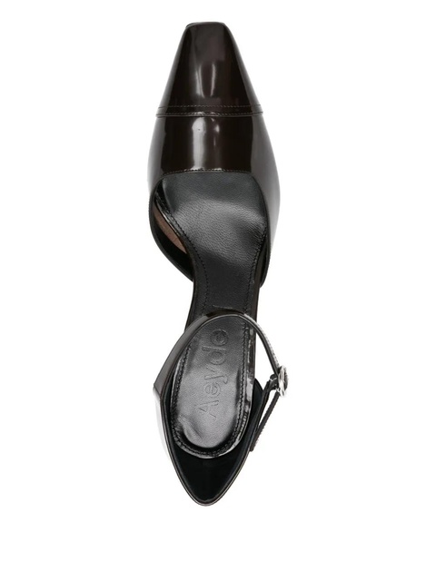 Aeyde 80mm Francine ankle-strap pointed-toe pumps - Brown - zdjęcie produktu nr 2