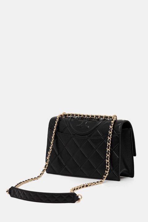 Tory Burch torebka skórzana Fleming kolor czarny 164799-001 - zdjęcie produktu nr 2
