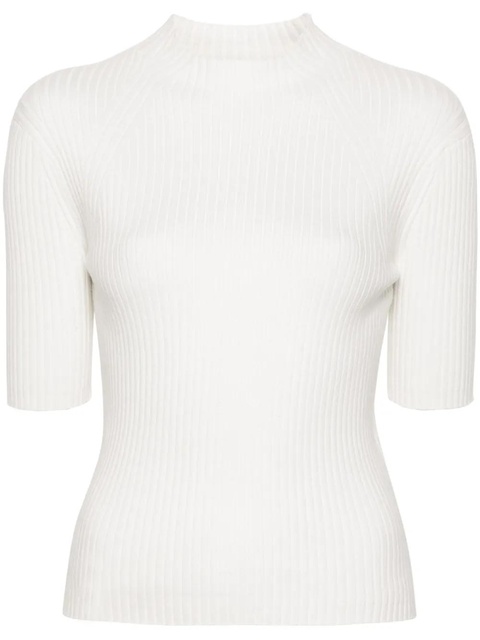 Maje ribbed-knit top - White - zdjęcie produktu nr 1