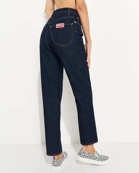 KENZO - Granatowe jeansy Slim Fit - zdjęcie produktu nr 2