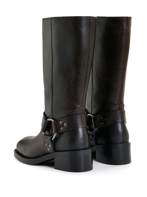 Essentiel Antwerp Idakar buckle leather boots - Black - zdjęcie produktu nr 2