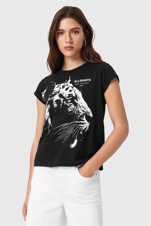 AllSaints t-shirt bawełniany IVANA damskie kolor czarny W038JD - zdjęcie produktu nr 1